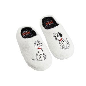 101 Dalmatians Womens/Ladies Mule Slippers / White